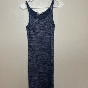 Blue thin strap dress